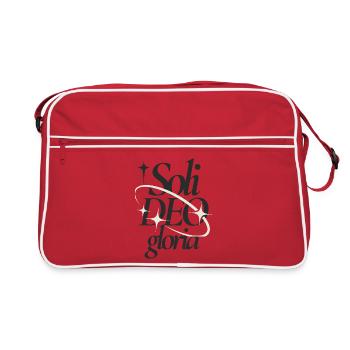 Soli Deo Gloria Typographic Tee - Retro Bag - red/white - Front