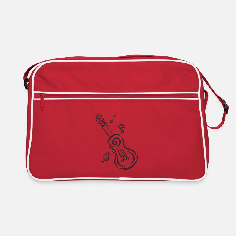 Guitare spirale avec notes Sac Retro