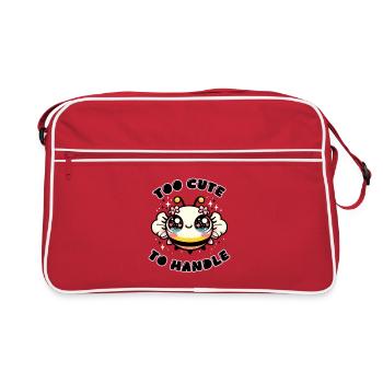 Trop mignon pour être manipulé - Sac Retro - rouge/blanc - Devant