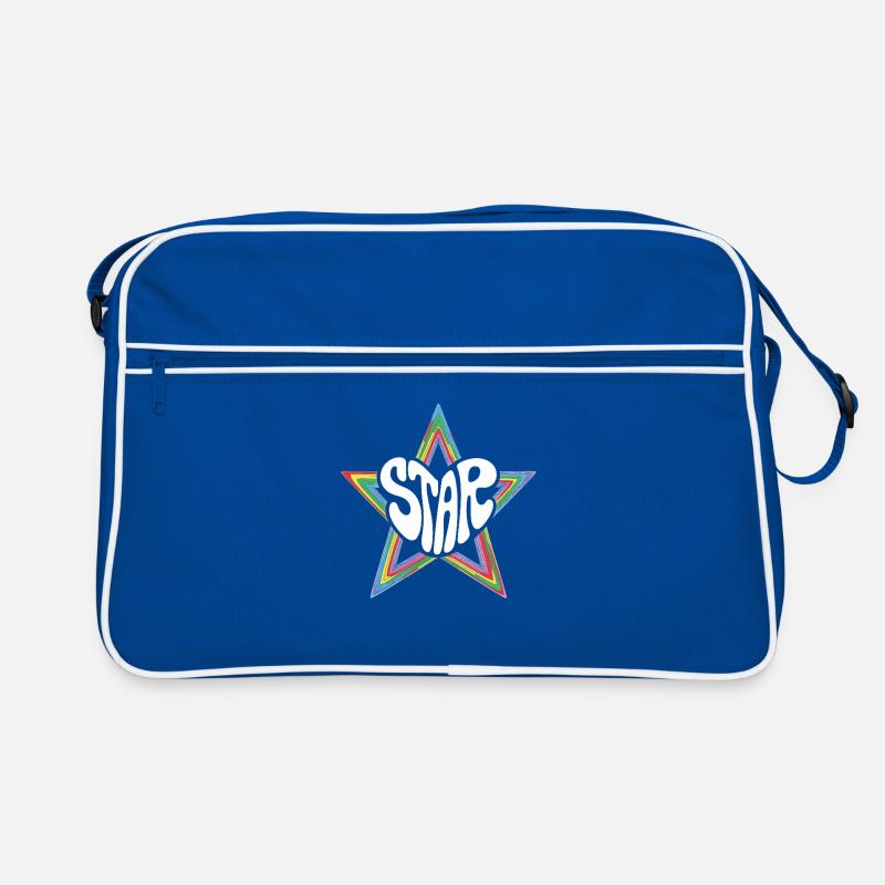 Star de l’espace Arc-en-ciel psychédélique Sac Retro