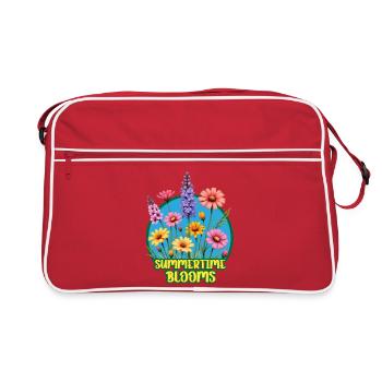 Floraison estivale - Sac Retro - rouge/blanc - Devant