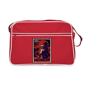 Red Samurai Stamp of Honor - Retro Bag - red/white - Front