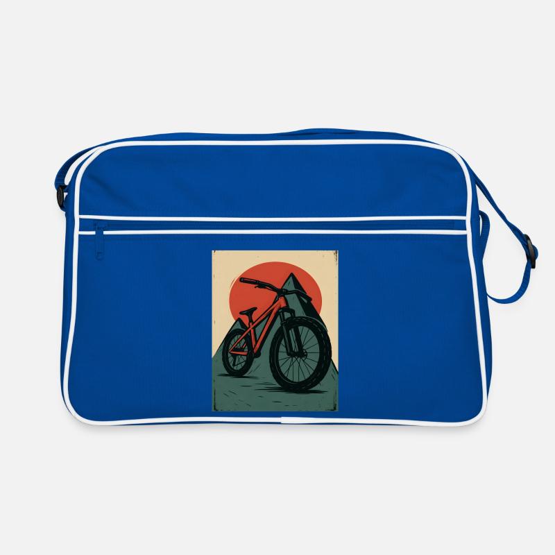 VTT sous le soleil rouge Sac Retro