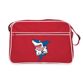 Zone de Baignade Prioritaire - Sac Retro - rouge/blanc - Devant
