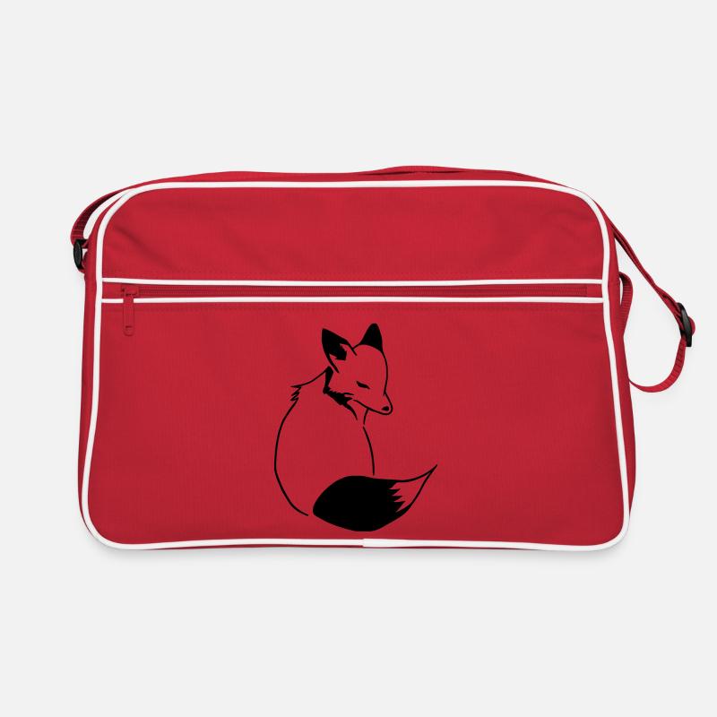 Fuchs Comic: Schlau, Foxy & Manga Style Retro Tasche