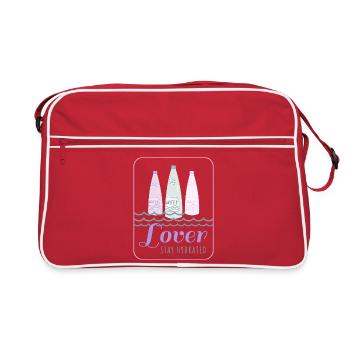 stay hydrated - Retro Bag - red/white - Front