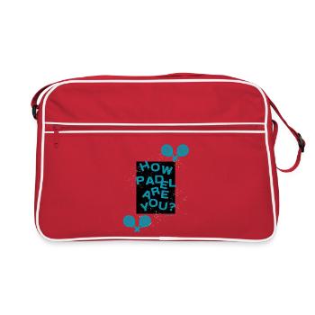 How Padel are you? - Retro Bag - red/white - Front