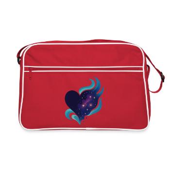 Love - Heart - Valentine's Day - Wedding - Retro Bag - red/white - Front