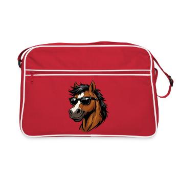 Stud with sunglasses vector swag - Retro Bag - red/white - Front