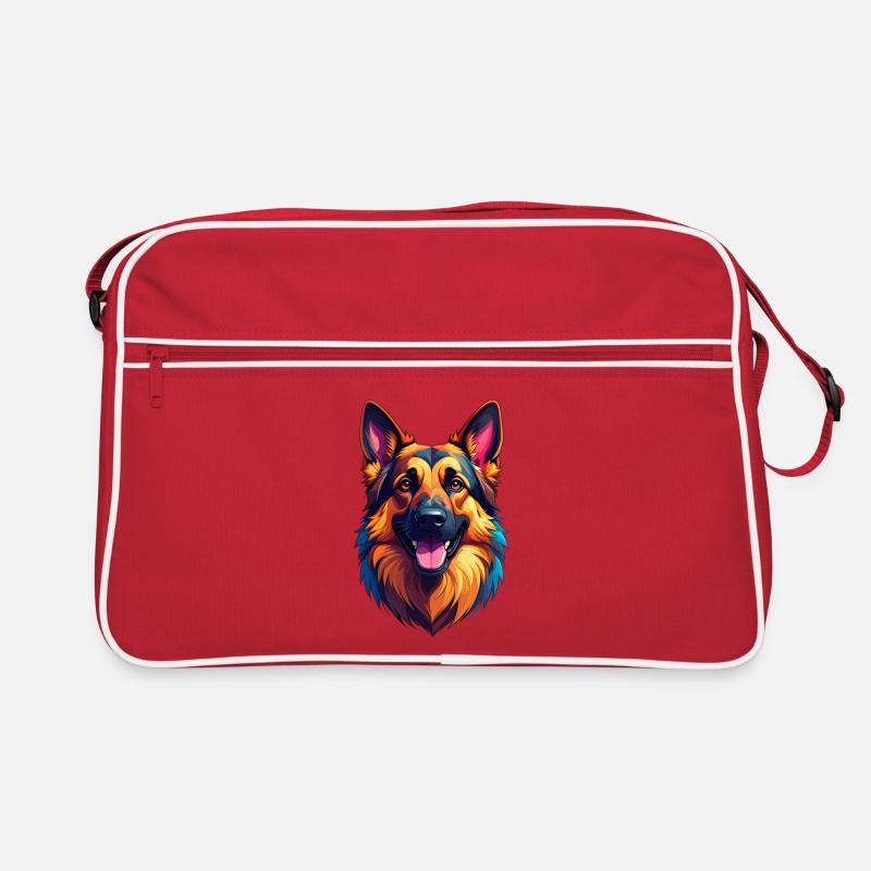 German Shepherd Retro Bag