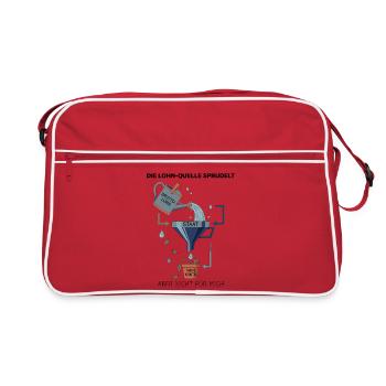 Der Staats Trichter - Retro Tasche - Rot/Weiß - Vorne