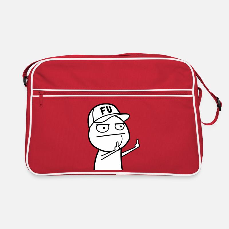 FU Meme mit Basecap (Farben änderbar) Retro Tasche