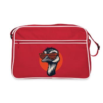 Bouquet with retro sunglasses - Retro Bag - red/white - Front