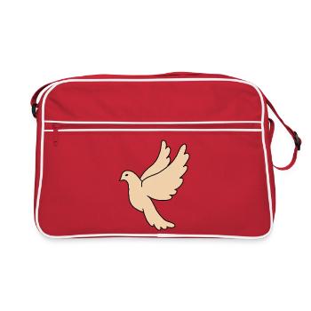 Colombe de la Paix Beige - Sac Retro - rouge/blanc - Devant