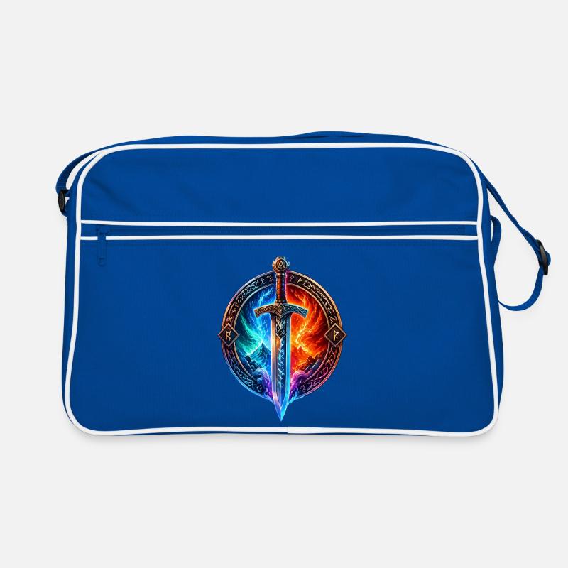 Épée du Dragon de Glace de Feu Sac Retro