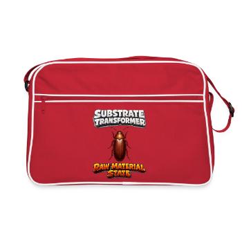 Une illustration détaillée du Stegobium Paniceum - Sac Retro - rouge/blanc - Devant