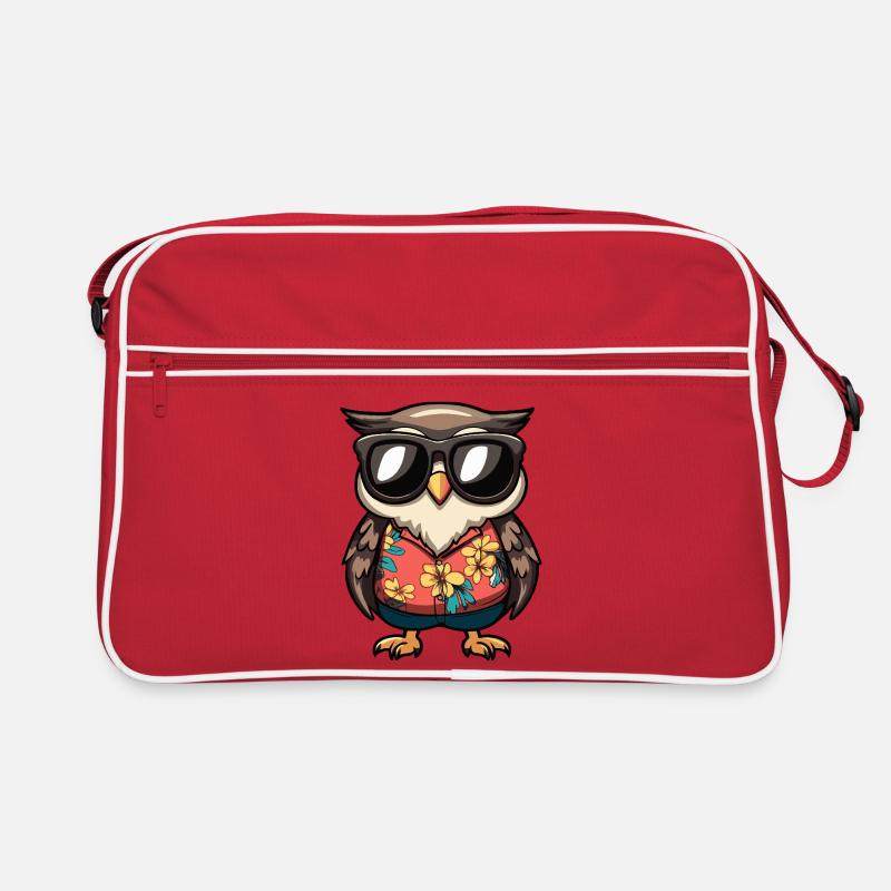 Eule Comic Urlaub Retro Tasche