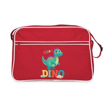 dino - Sac Retro - rouge/blanc - Devant