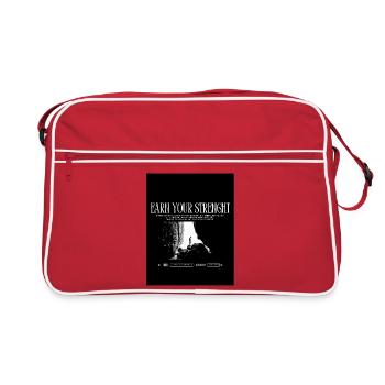 Black_White|Modern|Typographisch|StreetwearTshirtpro - Retro Tasche - Rot/Weiß - Vorne