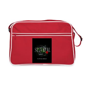 Green_Black_Aesthetic_Brave_RoseT-ShirtSelf-love - Retro Bag - red/white - Front
