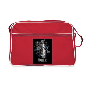 Black_Noir_SurrealismeT-shirtGrowthMindsetSuccess - Retro Bag - red/white - Front