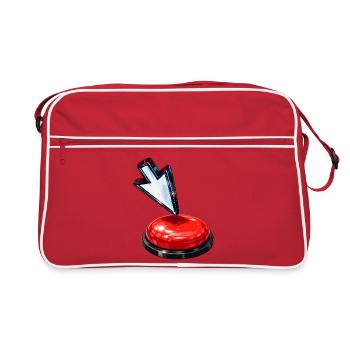 Down Arrow Button - Retro Bag - red/white - Front