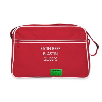 Queefs au bœuf Blastin - Sac Retro - rouge/blanc - Devant