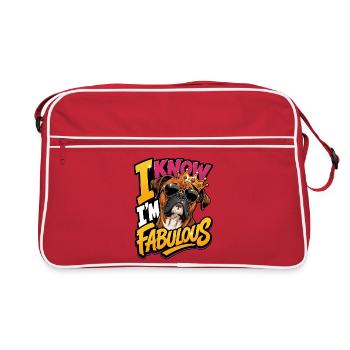 Boxer Shorts - Retro Bag - red/white - Front