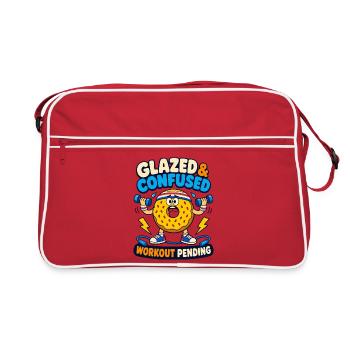 Glazed & Confused Workout Pending - Retro Bag - red/white - Front