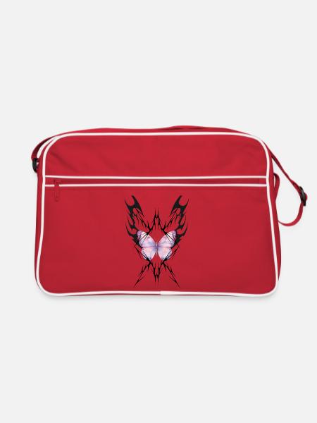 GEBOREN, UM ZERSTÖRT ZU WERDEN - Retro Tasche - Rot/Weiß