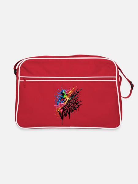 Guard My Peace - Engergy Vampires - Retro Tasche - Rot/Weiß