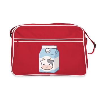 Milch - Retro Tasche - Rot/Weiß - Vorne