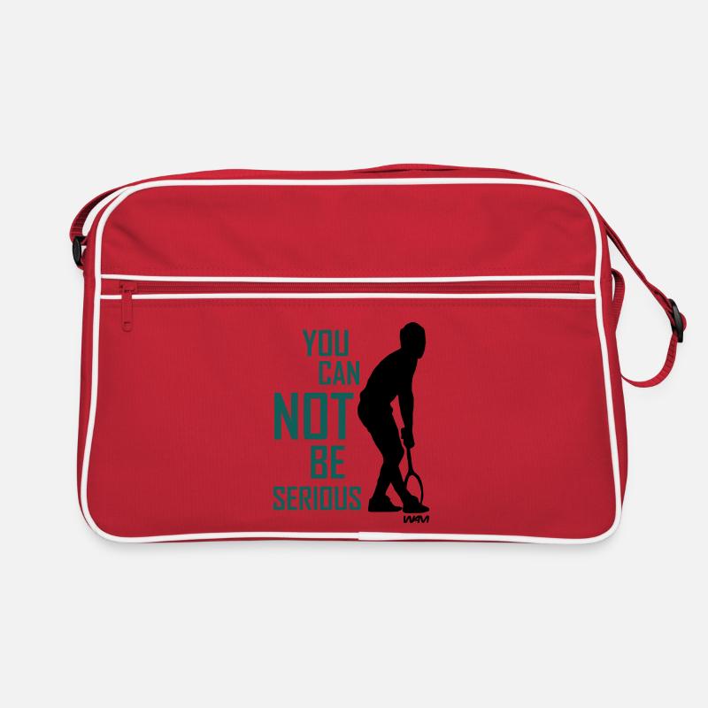 You cant be serious McEnroe  - Sac Retro - rouge/blanc
