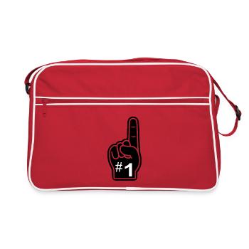 Number 1 - Retro Bag - red/white - Front