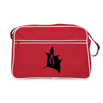 Manta 1 - Sac Retro - rouge/blanc - Devant