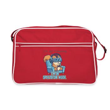 L’attention est ailleurs - Sac Retro - rouge/blanc - Devant