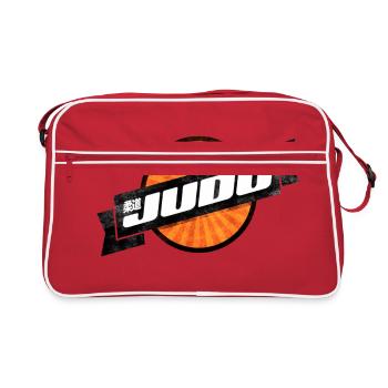 Judo Retro Logo - Retro Tasche - Rot/Weiß - Vorne