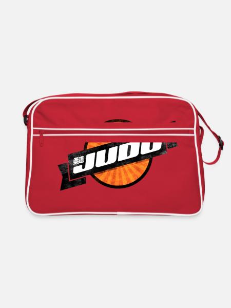 Judo Retro Logo - Retro Bag - red/white - Front