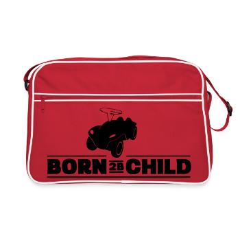 Born 2B Child - Bobbycar - Retro Tasche - Rot/Weiß - Vorne