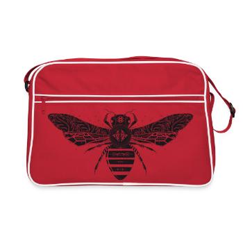 abeille artistiquement conçue - Sac Retro - rouge/blanc - Devant