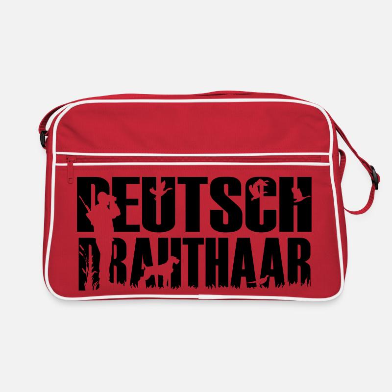 Jagdhund Deutsch Drahthaar Retro Tasche