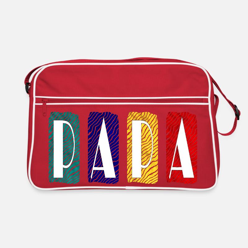 PAPA Zebra Farbpanel Retro Tasche