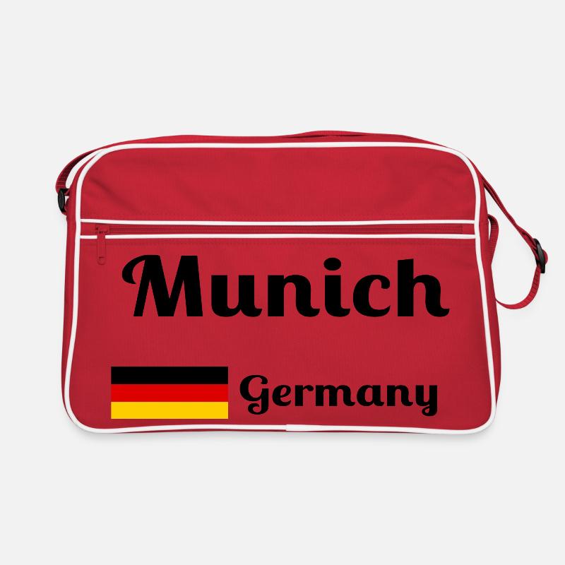 München, Deutschland - Stilvolle Drucke Retro Tasche