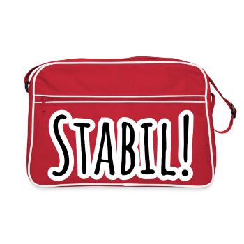 Sturdy design! Stay stable! - Retro Bag - red/white - Front