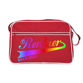 Pull de retraité retraite 2026, casquette - Sac Retro - rouge/blanc - Devant