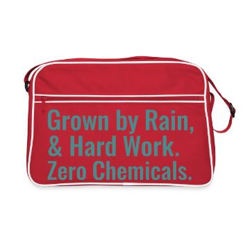 Dictons horticoles durables : agriculture régénératrice - Sac Retro - rouge/blanc - Devant