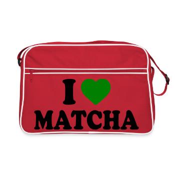 J’adore le matcha - Sac Retro - rouge/blanc - Devant