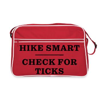 Vérification des tiques : sensibilisation à la maladie de Lyme, sécurité de randonnée - Sac Retro - rouge/blanc - Devant