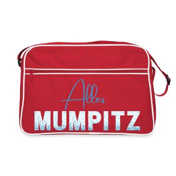 All nonsense - vocabulary - forgotten words - Retro Bag - red/white - Front
