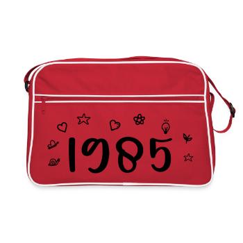 1985 Anniversaire 1985 Retro 1985 - Sac Retro - rouge/blanc - Devant
